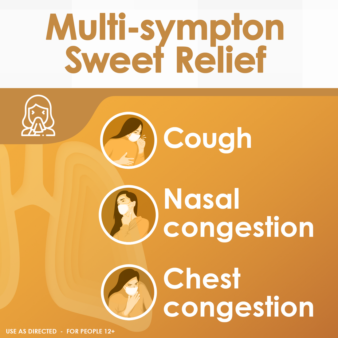 Mucosan Honey Flavor Cough & Congestion Medicine