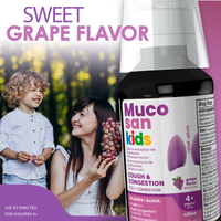 Mucosan Kids Grape Flavor Cough Medicine