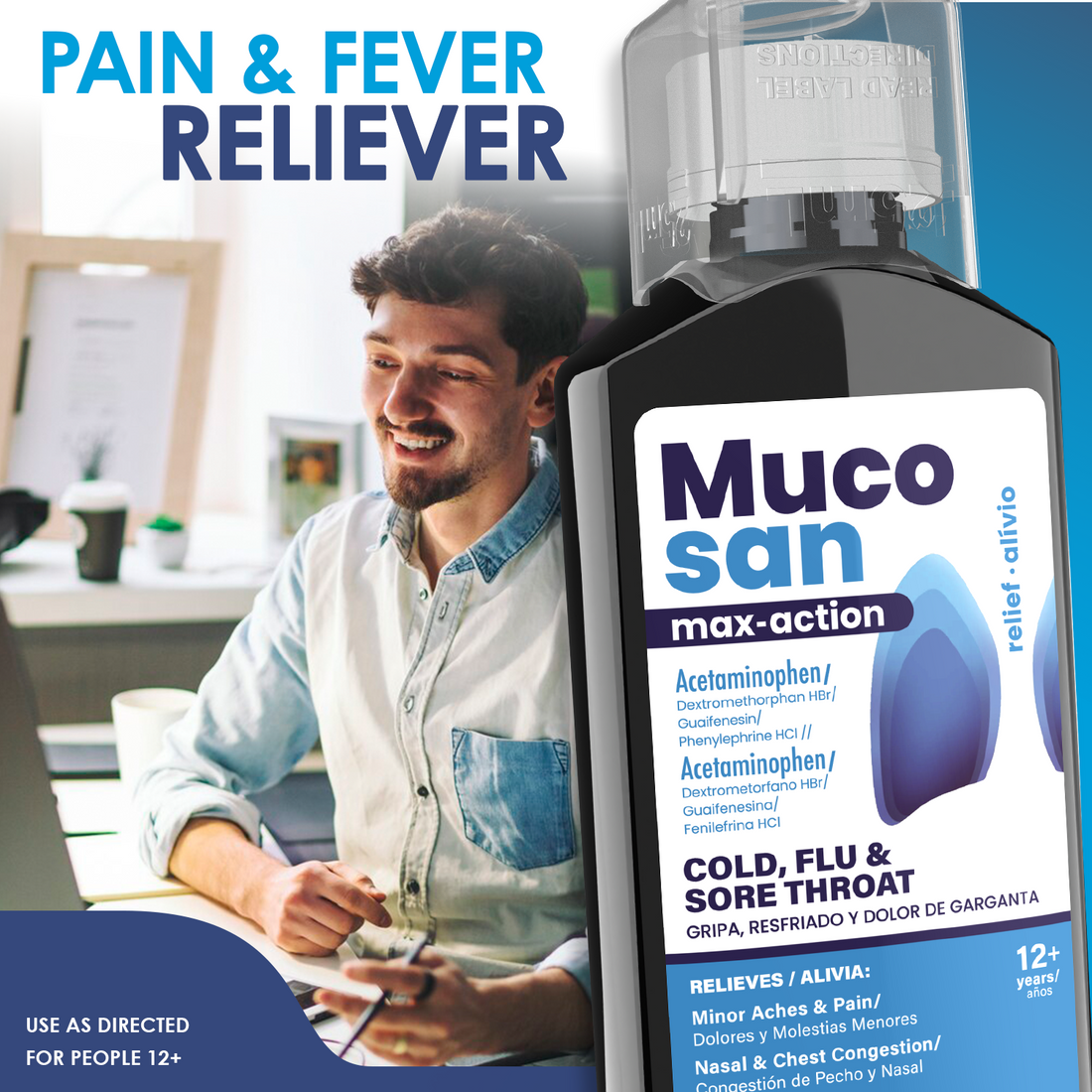 Mucosan Max Action Cold, Flu & Sore Throat