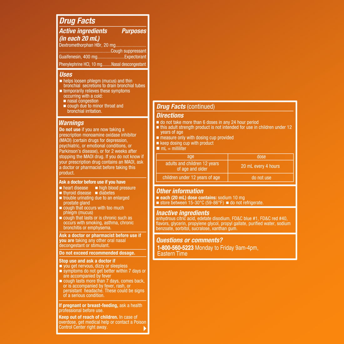 Mucosan Max Action Cough & Severe Congestion