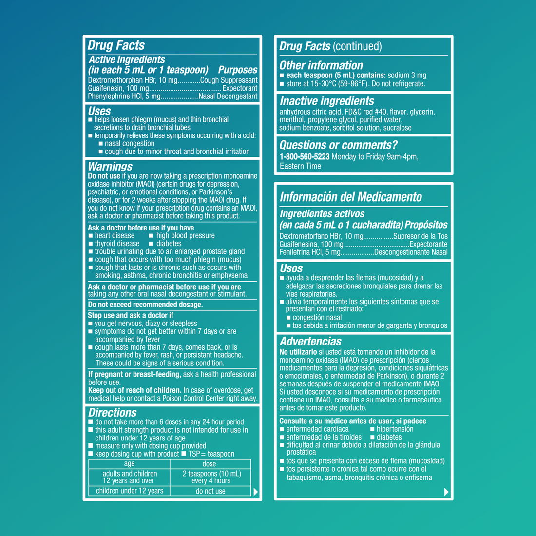 Mucosan Multi-Symptom Cough and Congestion